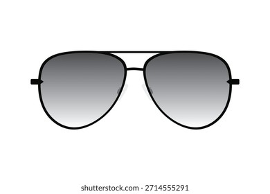 Ilustración vectorial de gafas de sol de protección solar y fondo transparente