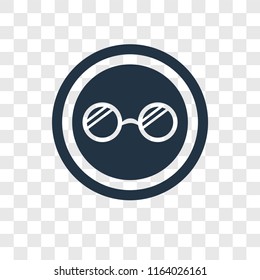 Eyewear vector icon isolated on transparent background, Eyewear logo concept