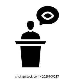 Icono vectorial Estilo de glifo que puede modificar o editar fácilmente 