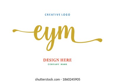 EYM lettering logo is simple, easy to understand and authoritative