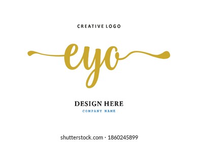 EYO lettering logo is simple, easy to understand and authoritative