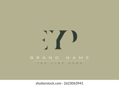 EYP abstract letter logo design. This logo is designed by three abstract letters.