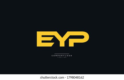 EYP Letter Business Logo Design Alphabet Icon Vector Symbol
