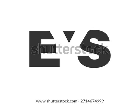 EYS logo design. Initial letter E Y S bold font style for tech startups, consulting, corporate branding. Creative company name, headlines typography identity, trendy logotype. Vector illustration.