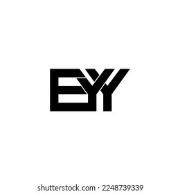 diseño del logotipo inicial del monograma con letras oculares