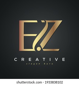 Logo de la carta de lujo creativa EZ 