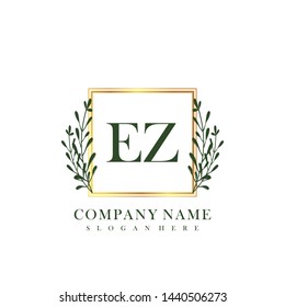 EZ Initial beauty floral logo template