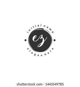 EZ Initial beauty monogram logo vector