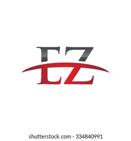 EZ initial company red swoosh logo