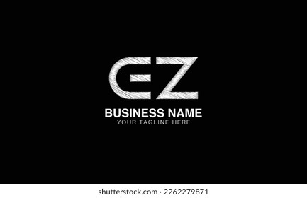 EZ initial logo | initial based abstract modern minimal creative logo, vector template image. luxury logotype logo, real estate homie logo. typography . initials.