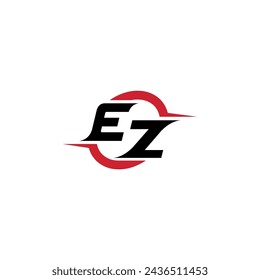 EZ initial logo cool and stylish concept for esport or gaming logo as your inspirational