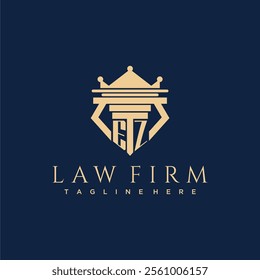 EZ initial monogram logo for lawfirm vector design