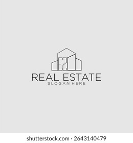 Logotipo do monograma inicial da EZ para imóveis com estilo de construção de luxo