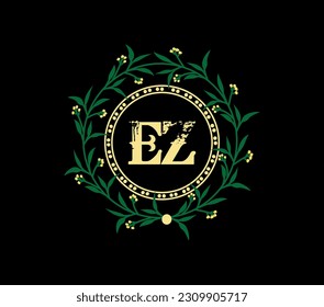 EZ letter logo design with a circle shape. EZ circle and cube shape logo design. EZ monogram, business, real estate logo. EZ Logo design with unique and simple design.