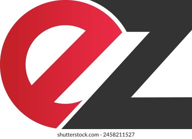 Plantilla de diseño de logotipo de letra EZ