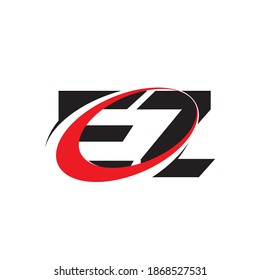 EZ letter logo design vector