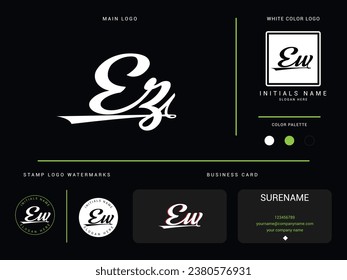 ez, ez letter logo, signature ez luxury logo icon vector for finance or business