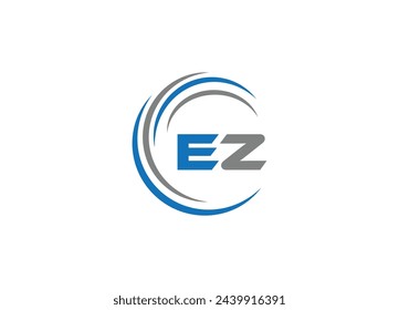 EZ Logo Design , Creative Minimalist Letter EF Logo Design