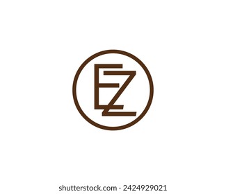 EZ logo design vector template