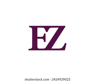 EZ logo design vector template