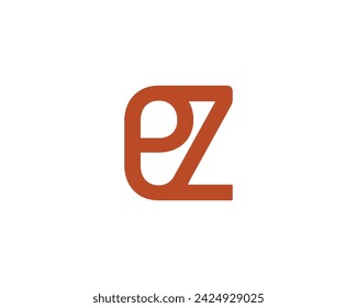 EZ logo design vector template