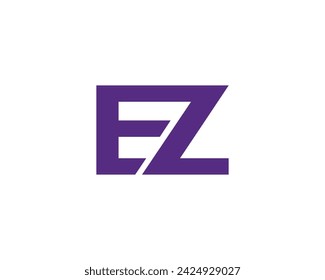 EZ logo design vector template