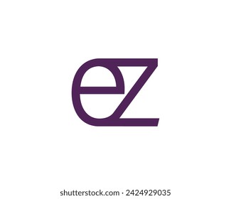 EZ logo design vector template