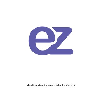 EZ logo design vector template