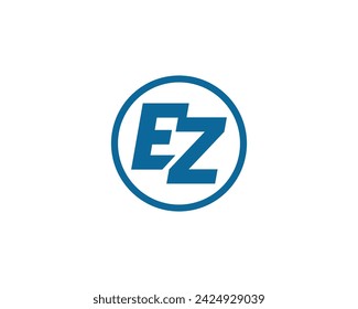 EZ logo design vector template