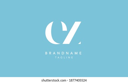 EZ Lowercase Letter Initial Icon Logo Design Vector Illustration