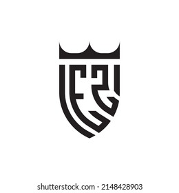 EZ Luxury initial logo letters in high quality professional design that will print well