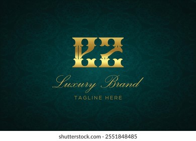 DISEÑO DE LOGOTIPO DE LETRA EZ LUXURY. Es un logotipo de lujo del monograma de la letra, este logotipo se hace combinando dos letras