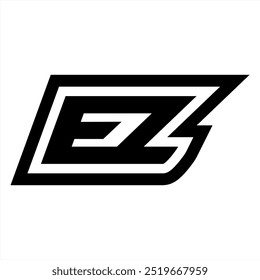 Logotipo del monograma de EZ, usted puede utilizar este logotipo para cualquier cosa que usted quiera, como un logotipo de su marca o el logotipo de su equipo y cualquier cosa que usted quiera