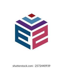 
EZ polygon logo design, vector icon.