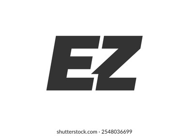 EZ Techno Editable Font Logo Para Marca Corporativa. Diseño Atrevido Y Futurista Con Ideas Tipográficas Únicas. Tipo Personalizado Mínimo Y Variantes De Letras Dinámicas Para La Promoción, Impresión Y Títulos De Libros