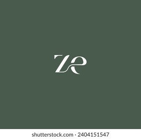 EZ, ZE letter logo design template elements. Modern abstract digital alphabet letter logo. Vector illustration. New Modern logo.