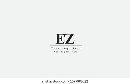 EZ ZE letter logo. Unique attractive creative modern initial EZ ZE E Z initial based letter icon logo