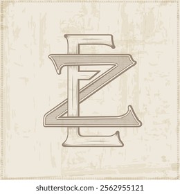 EZ, ZE ,  logo EZ, Letter EZ, Monogram EZ, vector, logo, Wedding Monogram Initials, Wedding Logo,Wedding Monogram, Logo Design , Monogram Vintage