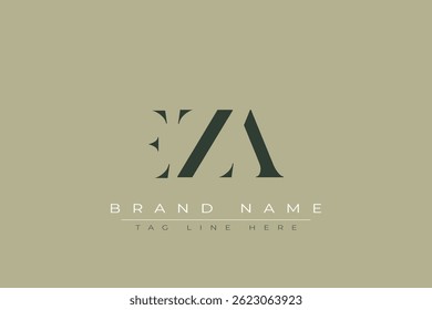 EZA abstract letter logo design. This logo is designed by three abstract letters.