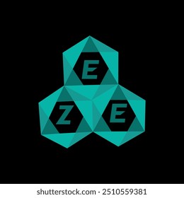 EZE creative minimalist letter logo. EZE unique vector initials alphabet letter logo design
