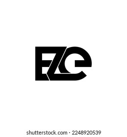 eze initial letter monogram logo design