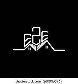 EZE Real State logo design, EZE simple and modern logo. EZE luxurious alphabet design  
