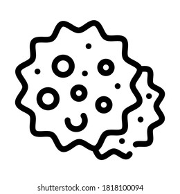 ezekiel bread line icon vector. ezekiel bread sign. isolated contour symbol black illustration