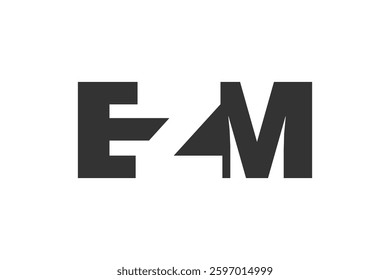 EZM logo design. Initial letter E Z M bold font style for tech startups, consulting, corporate branding. Creative company name, headlines typography identity, trendy logotype. Vector illustration.