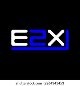 EZX letter logo creative design with vector graphic, EZX simple and modern logo.