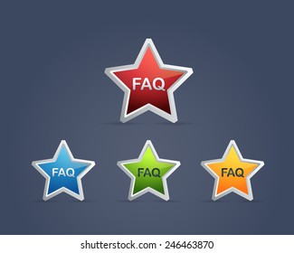 F. A. Q. Icon/Button