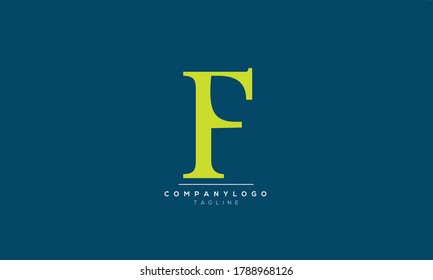 F abstract initials monogram letter text alphabet logo design