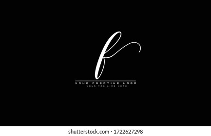 F plantilla de monograma del logotipo del vector abstracto