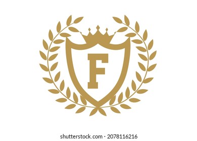 F Abstract or Vintage Logotypes. Vector Badge Logo Design Elements, Business Signs, Identity, Labels, Badges Vector, Logo Design.