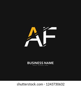 A F AF Logo Letter Design Vector